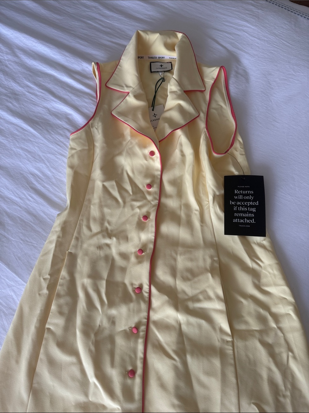 Tuckernuck Sport size S yellow golf dress